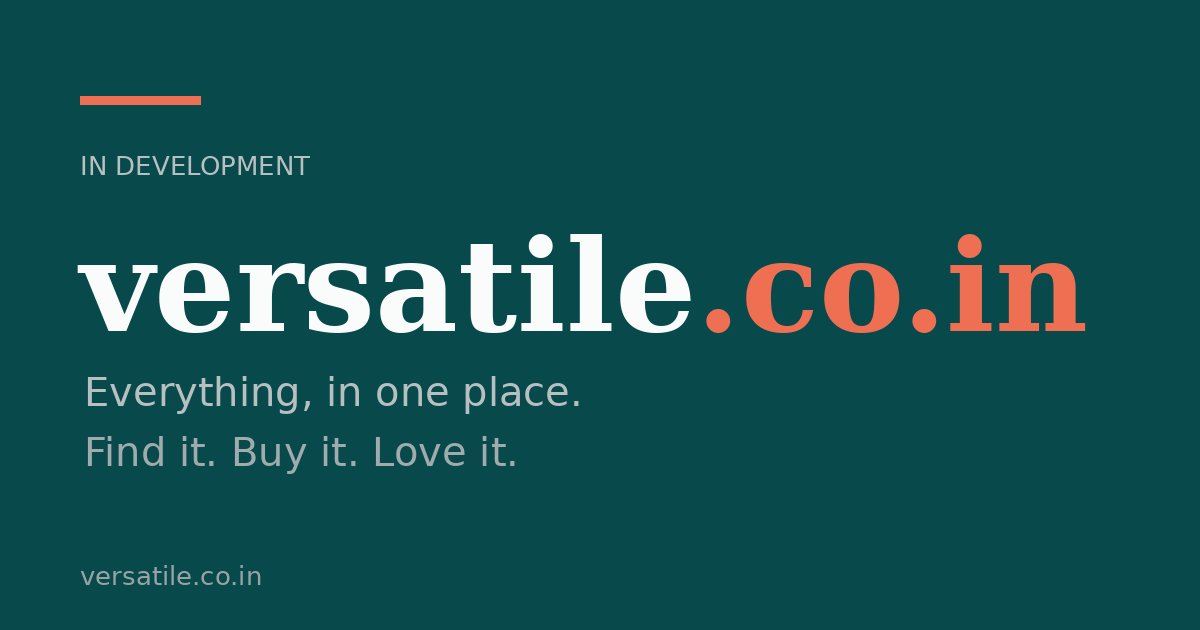 Link preview image for versatile.co.in